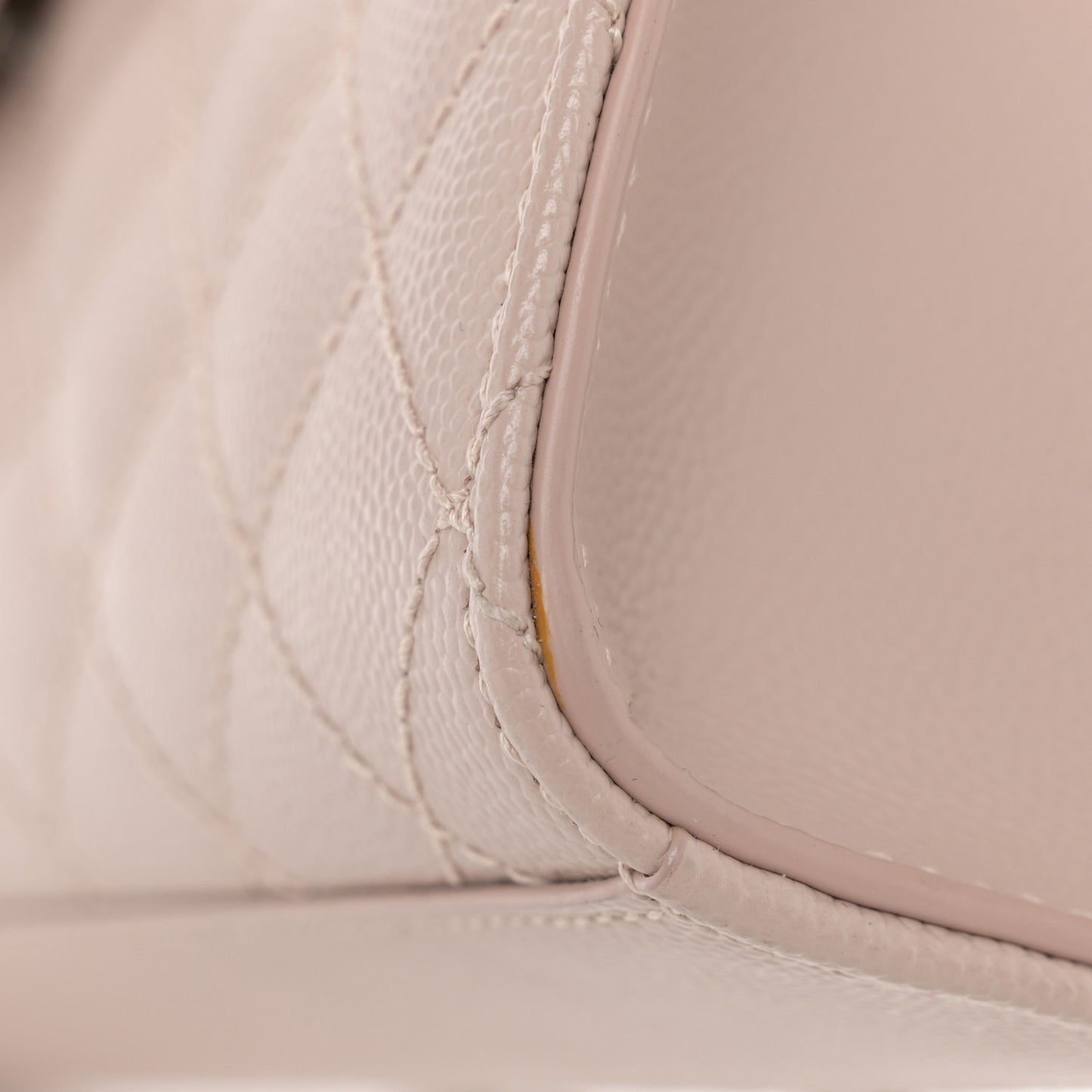 Grain De Poudre Textured Mixed Matelasse Medium Triquilt Monogram Satchel Marble Pink