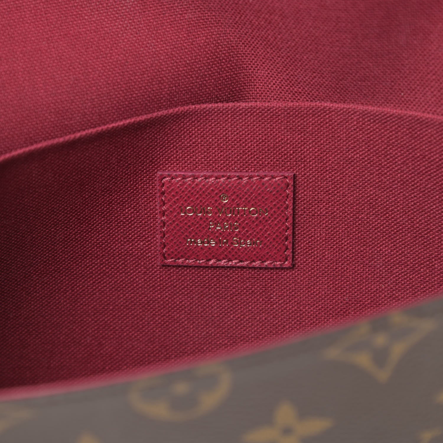 Louis Vuitton Monogram Pochette Felicie Chain Wallet Fuchsia 8 of 15