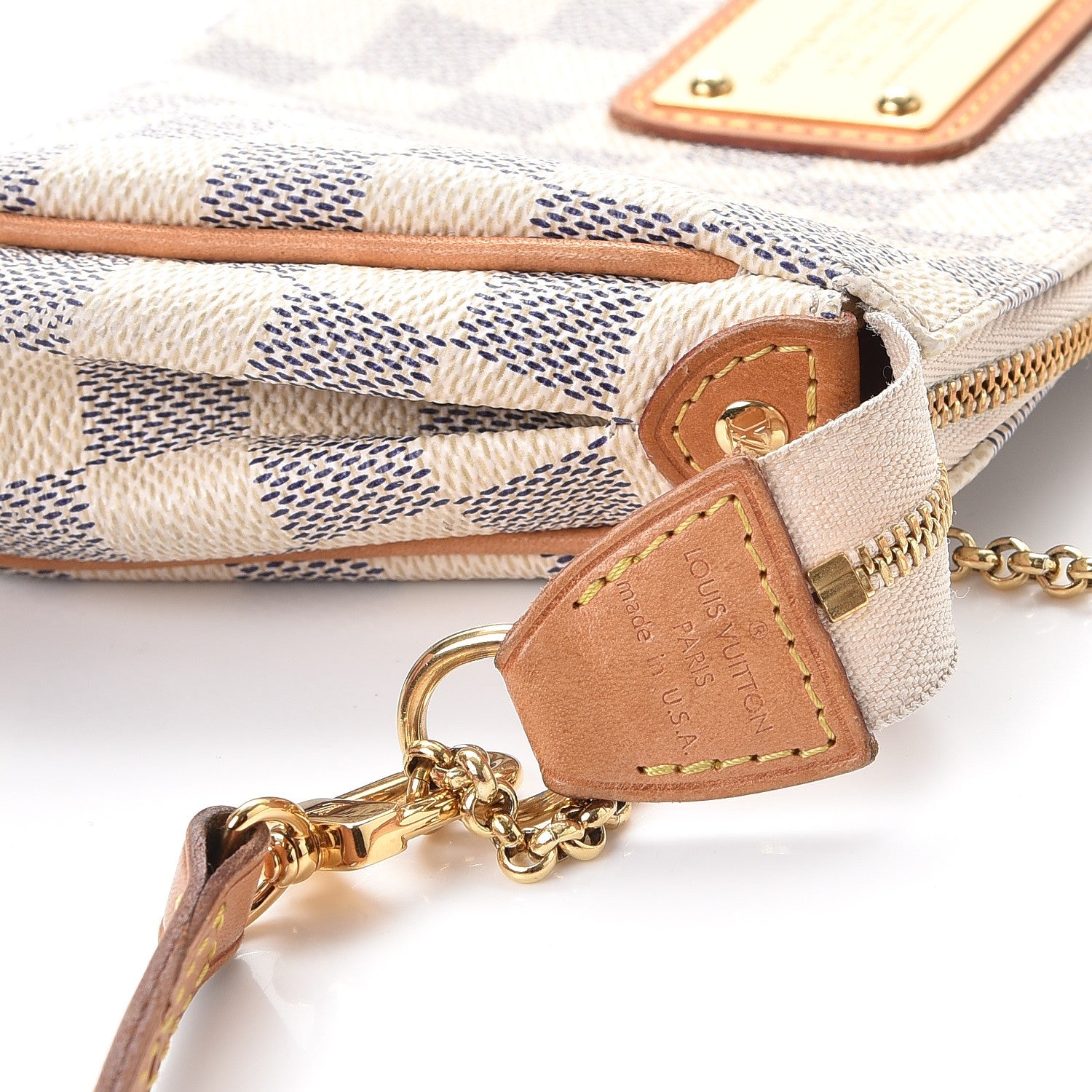 Louis Vuitton Damier Azur Eva Clutch 6 of 11