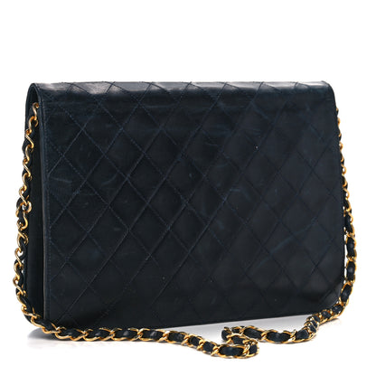 Chanel Lambskin Quilted Medium Single Flap Navy 3 of 25