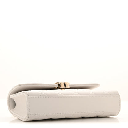 Chanel Caviar Quilted Chain Match Top Handle Phone Holder With Chain White 4 of 12
