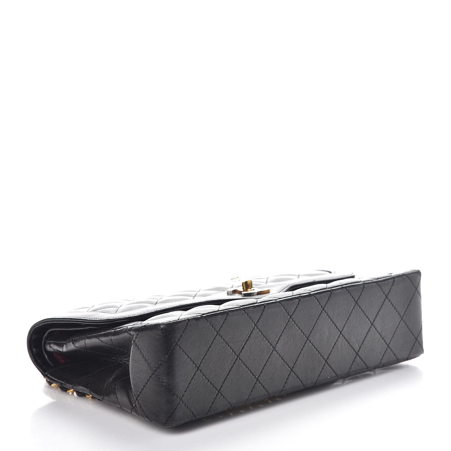 Chanel Lambskin Quilted Medium Double Flap Black 4 of 8