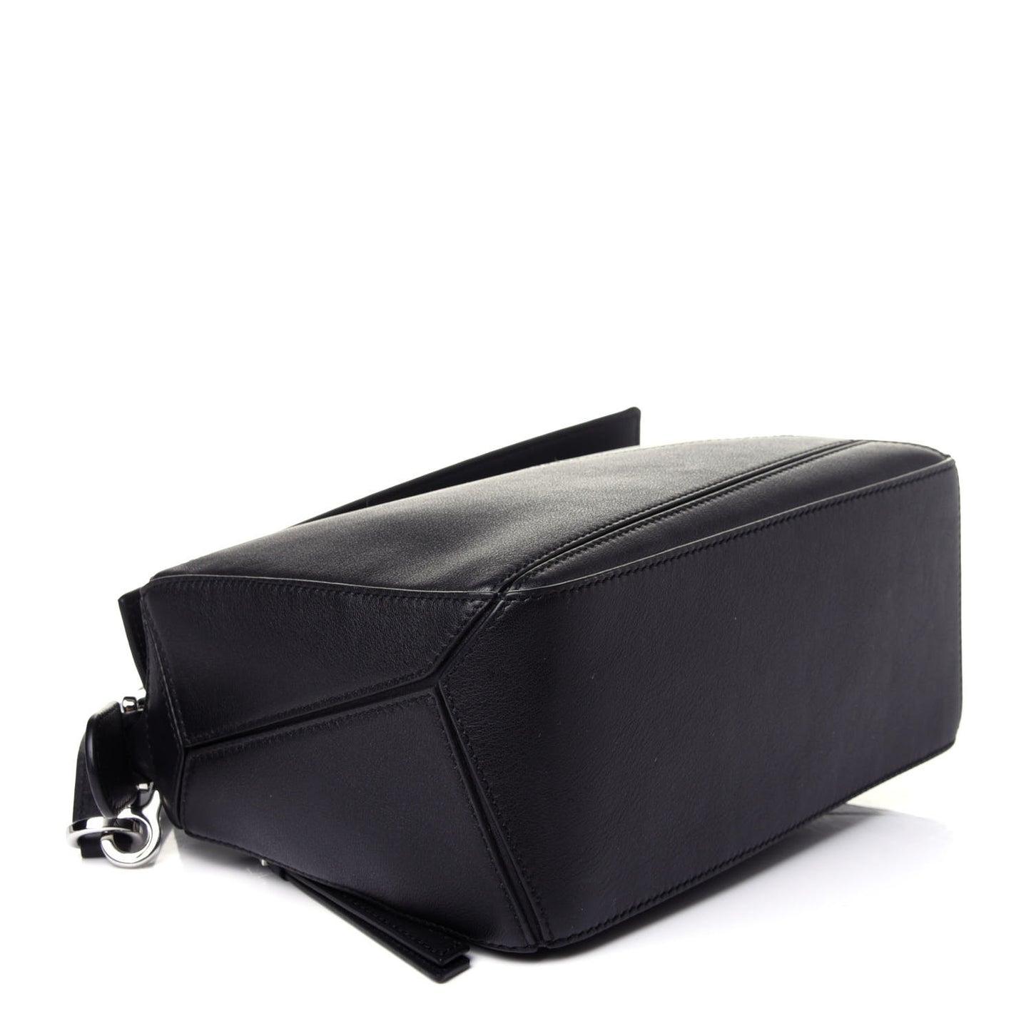 Calfskin Small Puzzle Bag Black