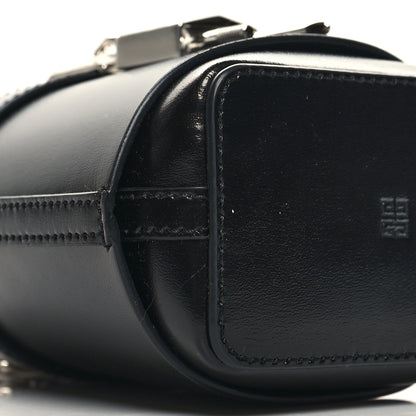 Givenchy Box Calfskin Micro Shark Lock Bucket Bag Black 9 of 10