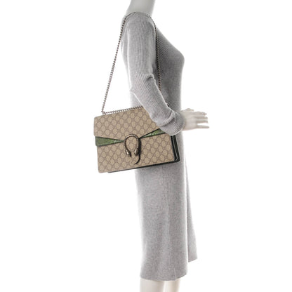 Gucci GG Supreme Monogram Python Medium Dionysus Shoulder Bag Green 2 of 7