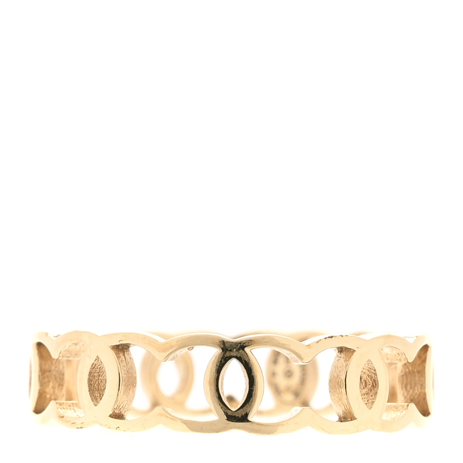 Chanel Metal CC Ring 52 6 Gold 1 of 5