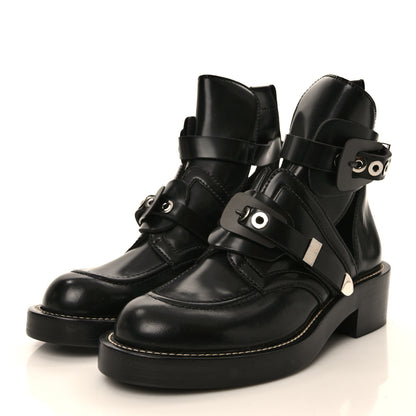 Balenciaga Brushed Calfskin Ceinture Ankle Boots 38.5 Black 3 of 7