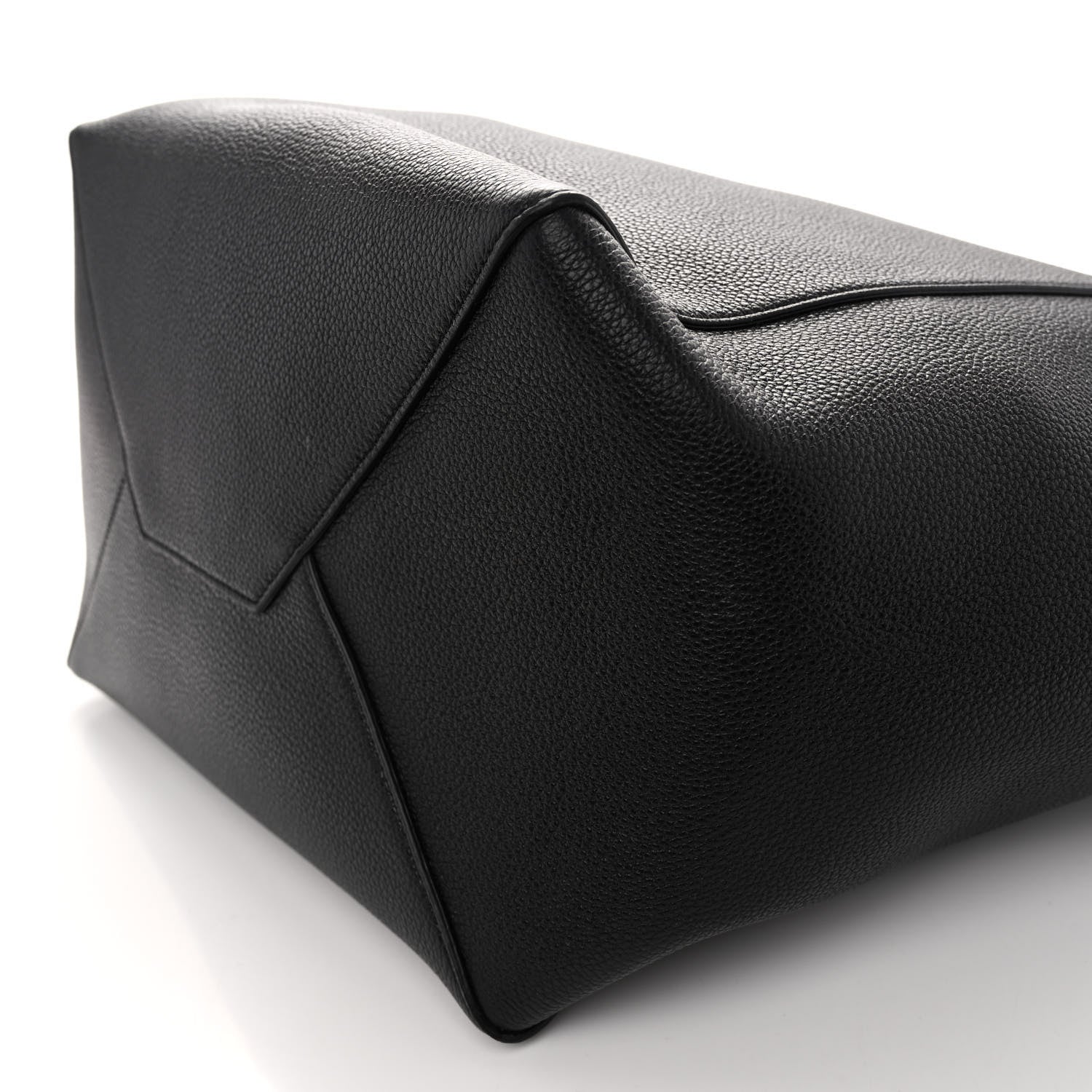 Celine Soft Grained Calfskin Medium Belt Cabas Phantom Black 10 of 11