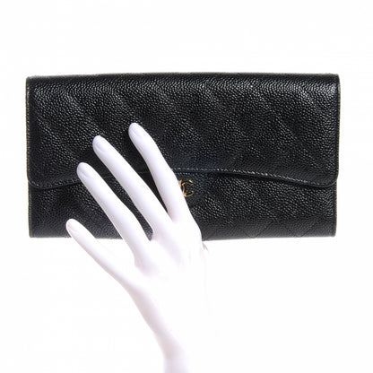Chanel Caviar Quilted Travel Wallet Black 2 of 7
