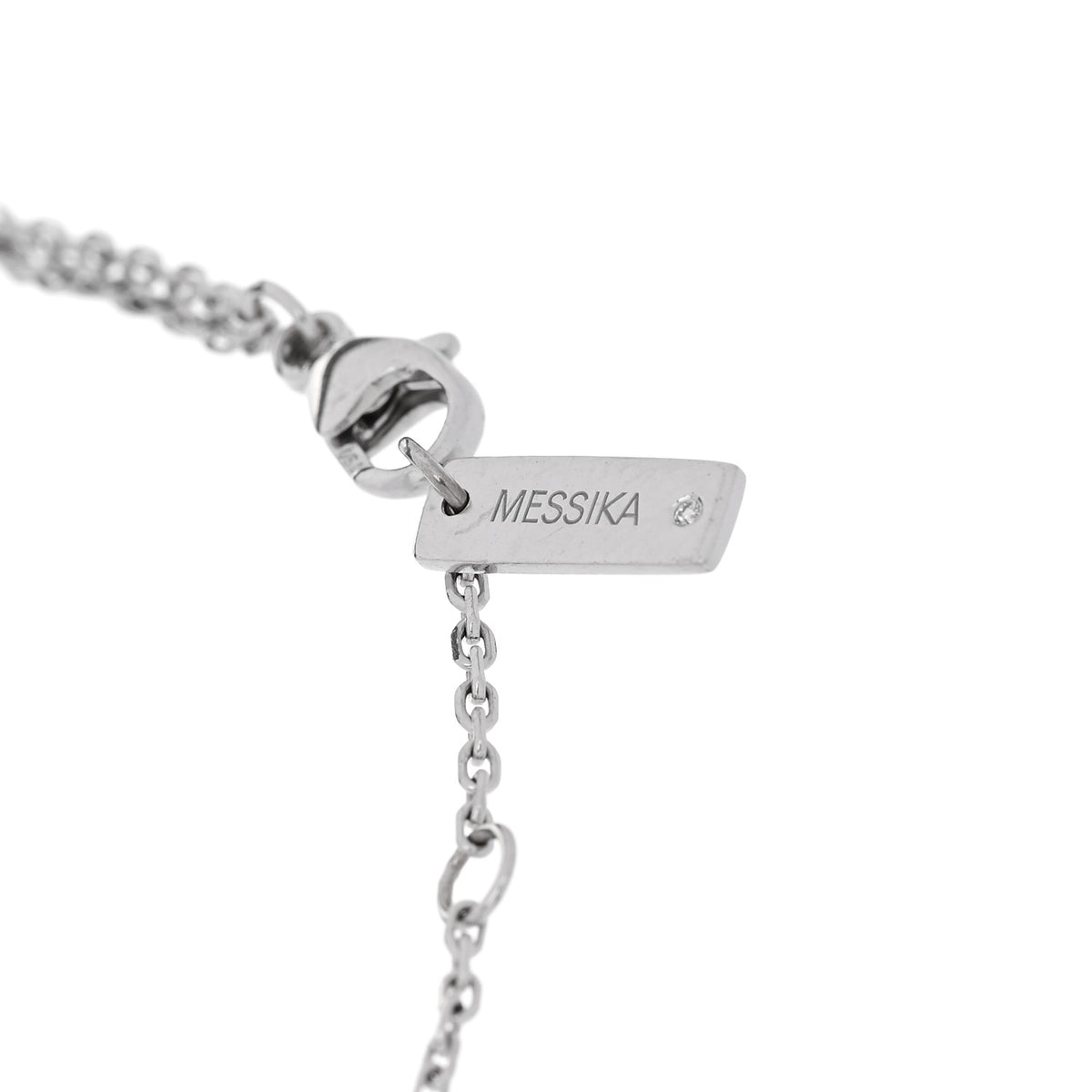 18K White Gold Diamond My Twin Anklet