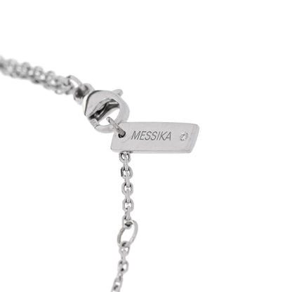 Messika 18K White Gold Diamond My Twin Anklet 3 of 4