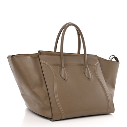 Celine Grained Calfskin Medium Phantom Luggage Taupe 3 of 18