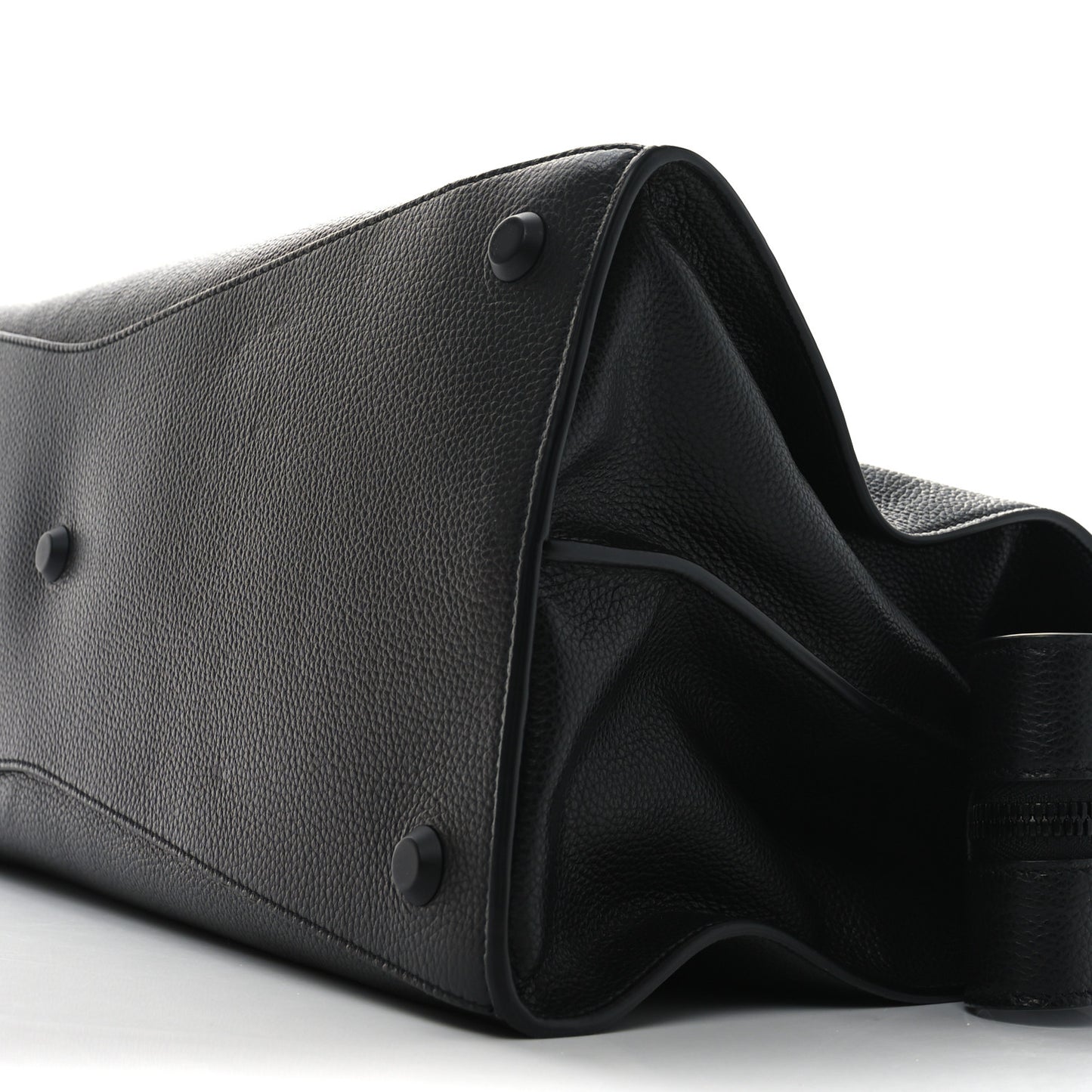 Grained Calfskin Neo Classic Black Hardware Medium City Black