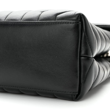 Saint Laurent Calfskin Y Quilted Monogram Medium Loulou Chain Satchel Black 10 of 14