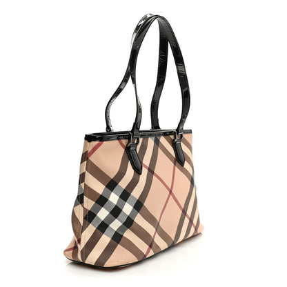 Burberry Supernova Check Regent Tote Black 3 of 15