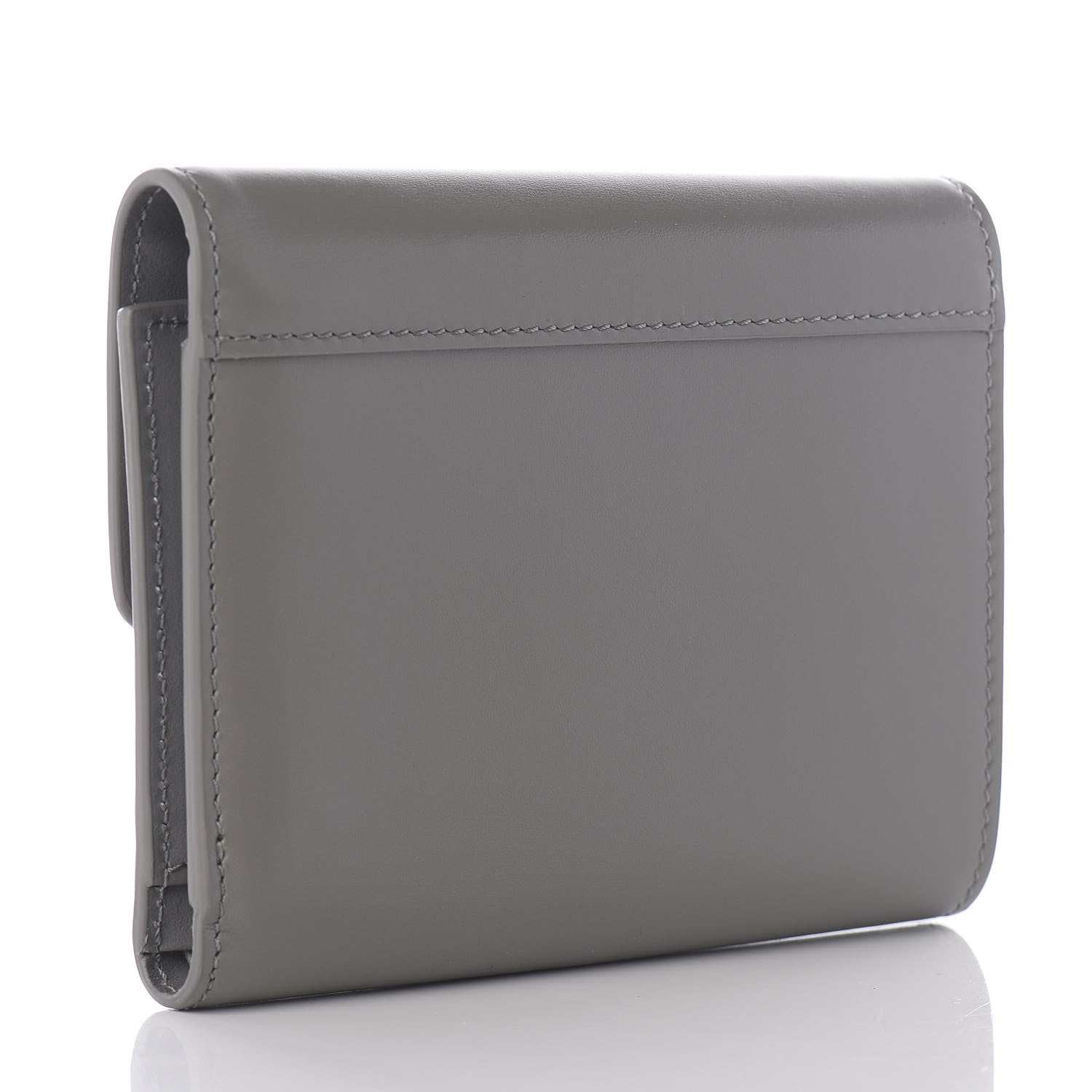 Celine Shiny Smooth Calfskin C Wallet Grey 2 of 9