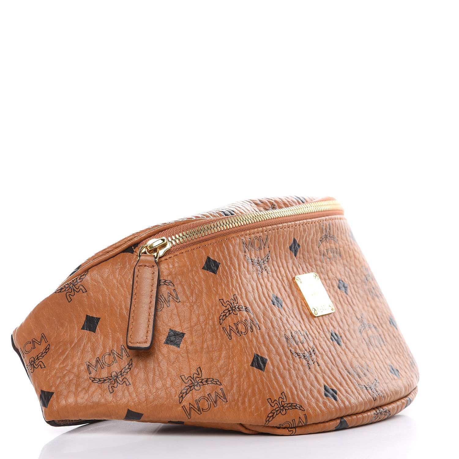 MCM Visetos Stark Belt Bag Cognac 4 of 8
