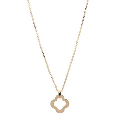 Van Cleef & Arpels 18K Yellow Gold Byzantine Alhambra Pendant Necklace 1 of 4