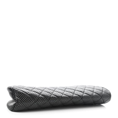 Chanel Lambskin Perforated Timeless Clutch Black 4 of 10