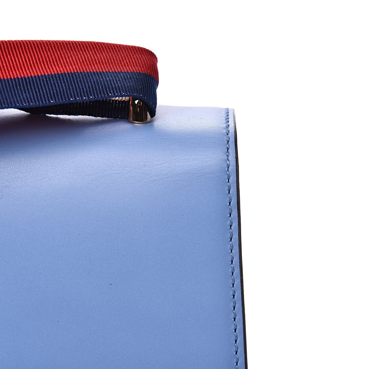 Calfskin Small Sylvie Shoulder Bag Clear Sky Blue