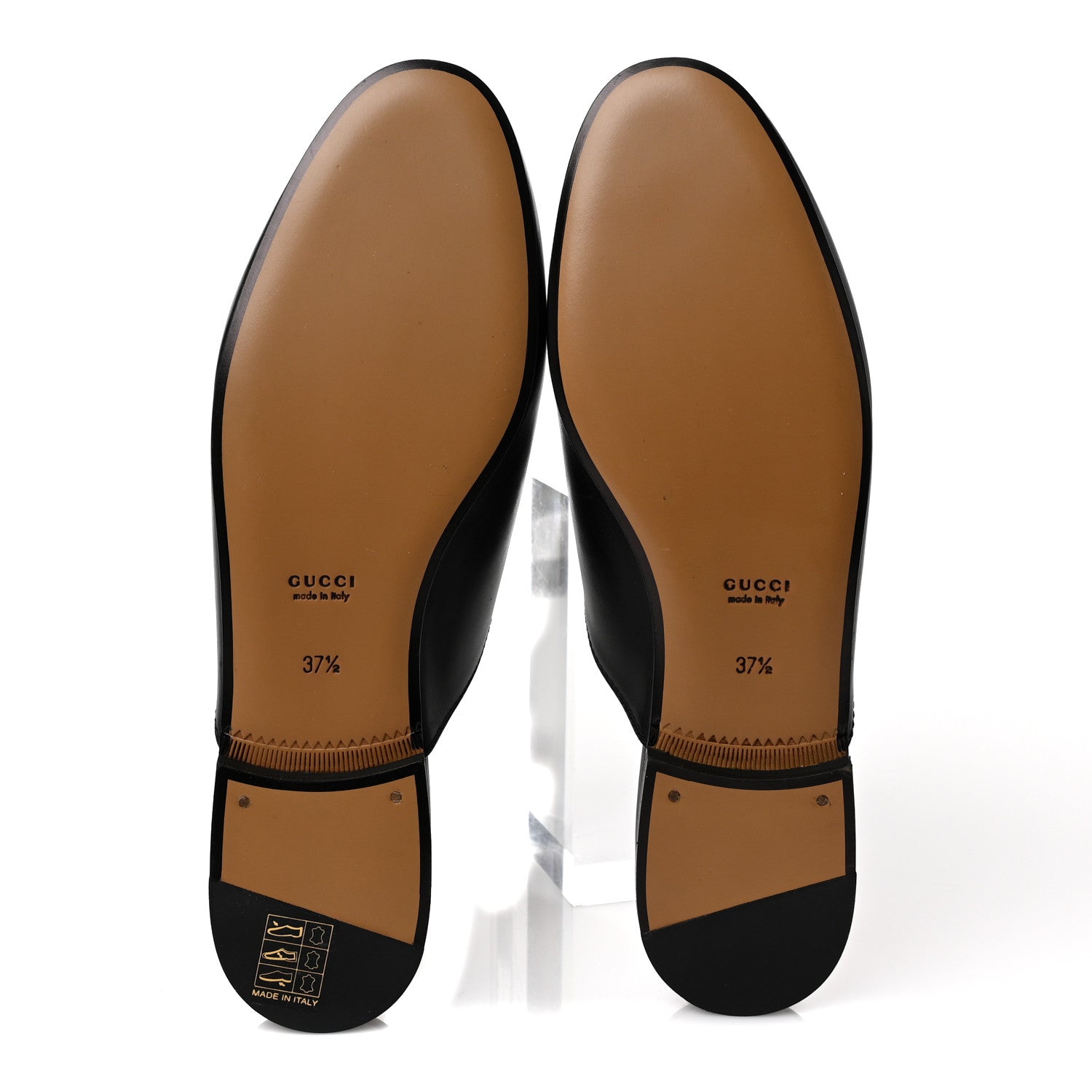 Gucci Calfskin Womens Princetown Slippers 37.5 Black 5 of 9
