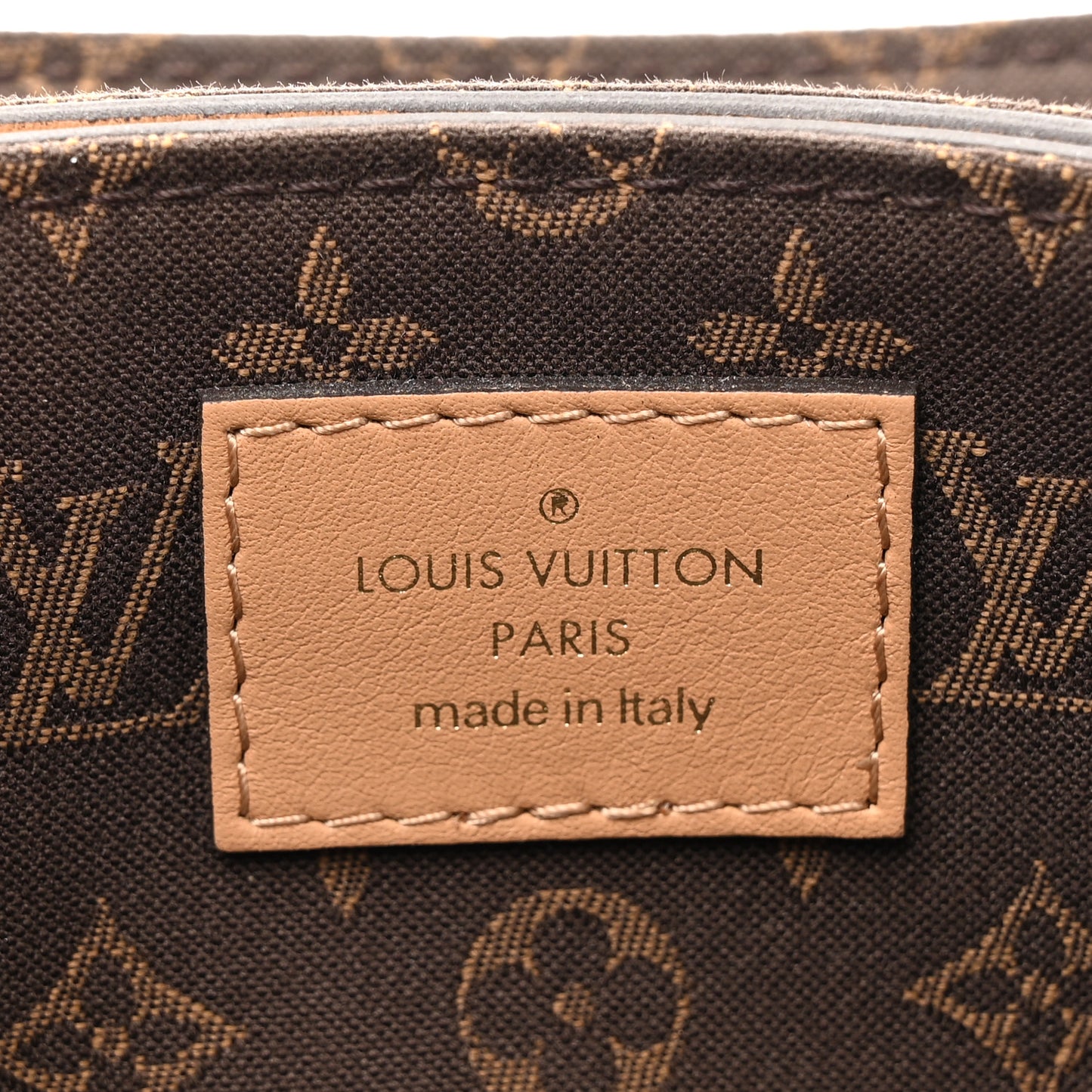 Calfskin Monogram Metal Rendez-Vous Camel