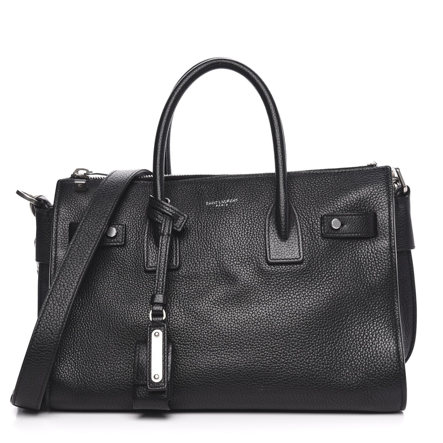 Grained Calfskin Baby Supple Sac De Jour Black