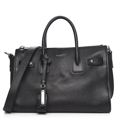 Saint Laurent Grained Calfskin Baby Supple Sac De Jour Black 1 of 12