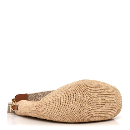 Loewe Raffia Mini Slit Tote Bag Natural Tan 3 of 11