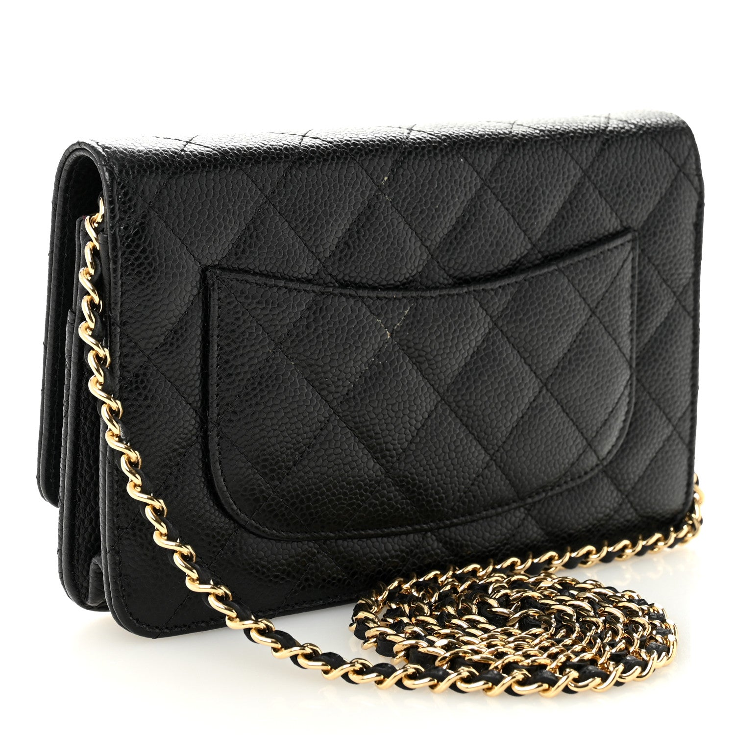 Chanel Caviar Quilted Wallet On Chain WOC Black 2 of 11