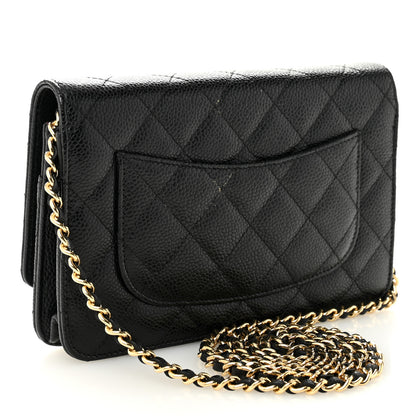 Chanel Caviar Quilted Wallet On Chain WOC Black 2 of 11