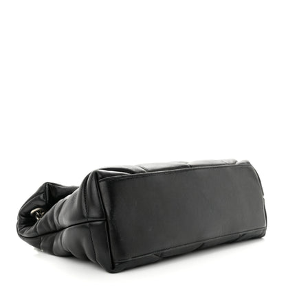Saint Laurent Lambskin Quilted Small Loulou Puffer Monogram Chain Satchel Black 4 of 11