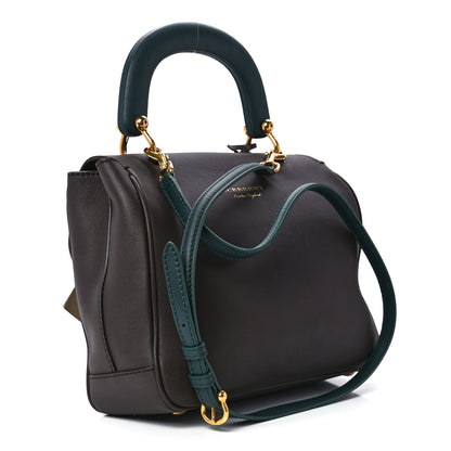 Burberry Trench Calfskin Medium DK88 Top Handle Bag Dark Chocolate 3 of 13