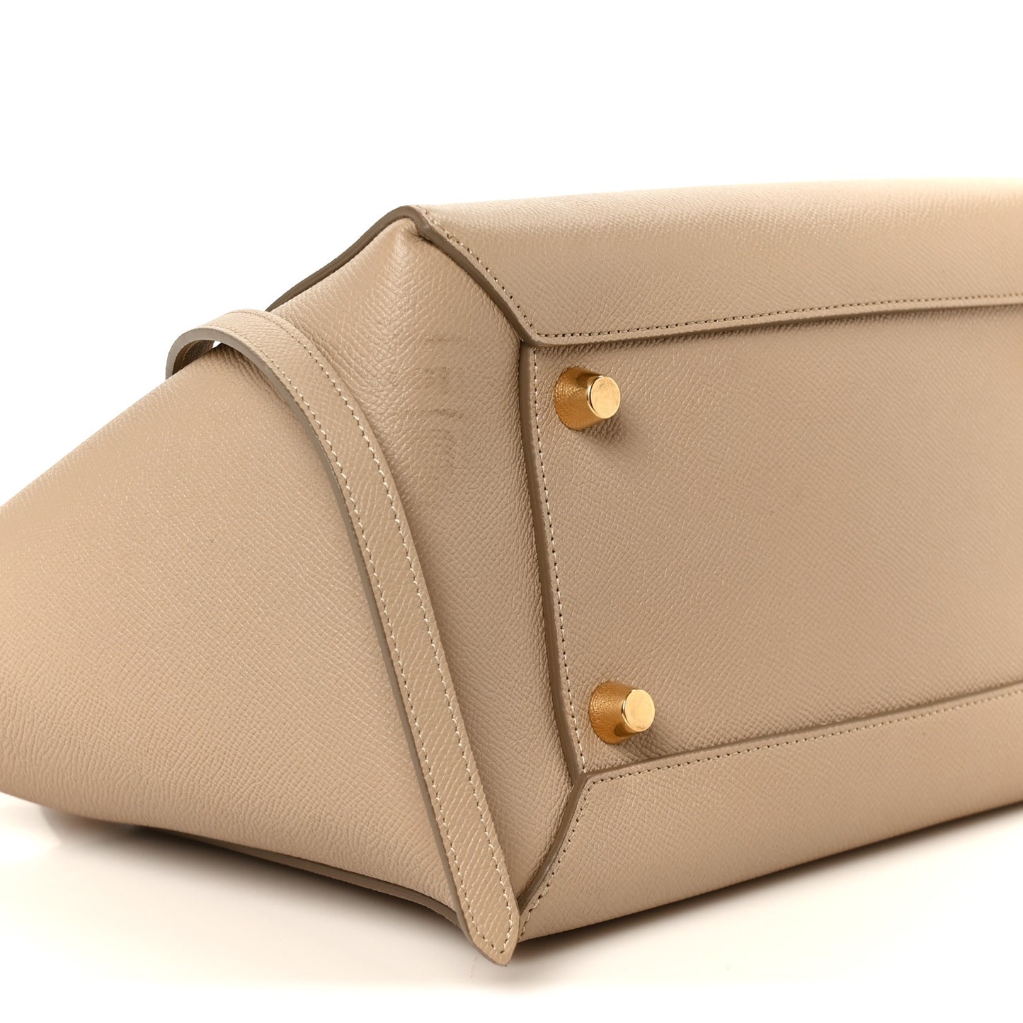 Grained Calfskin Mini Belt Bag Light Taupe