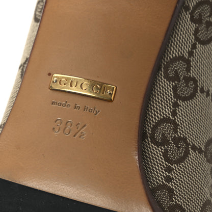 Gucci Monogram Over the Knee Boots 38.5 Beige Ebony 8 of 12