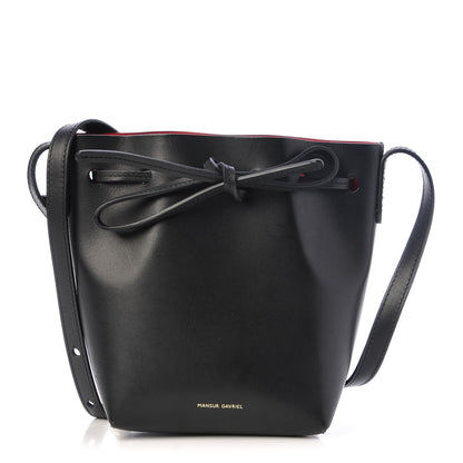Mansur Gavriel Calfskin Mini Mini Bucket Bag Black Flamma 1 of 7