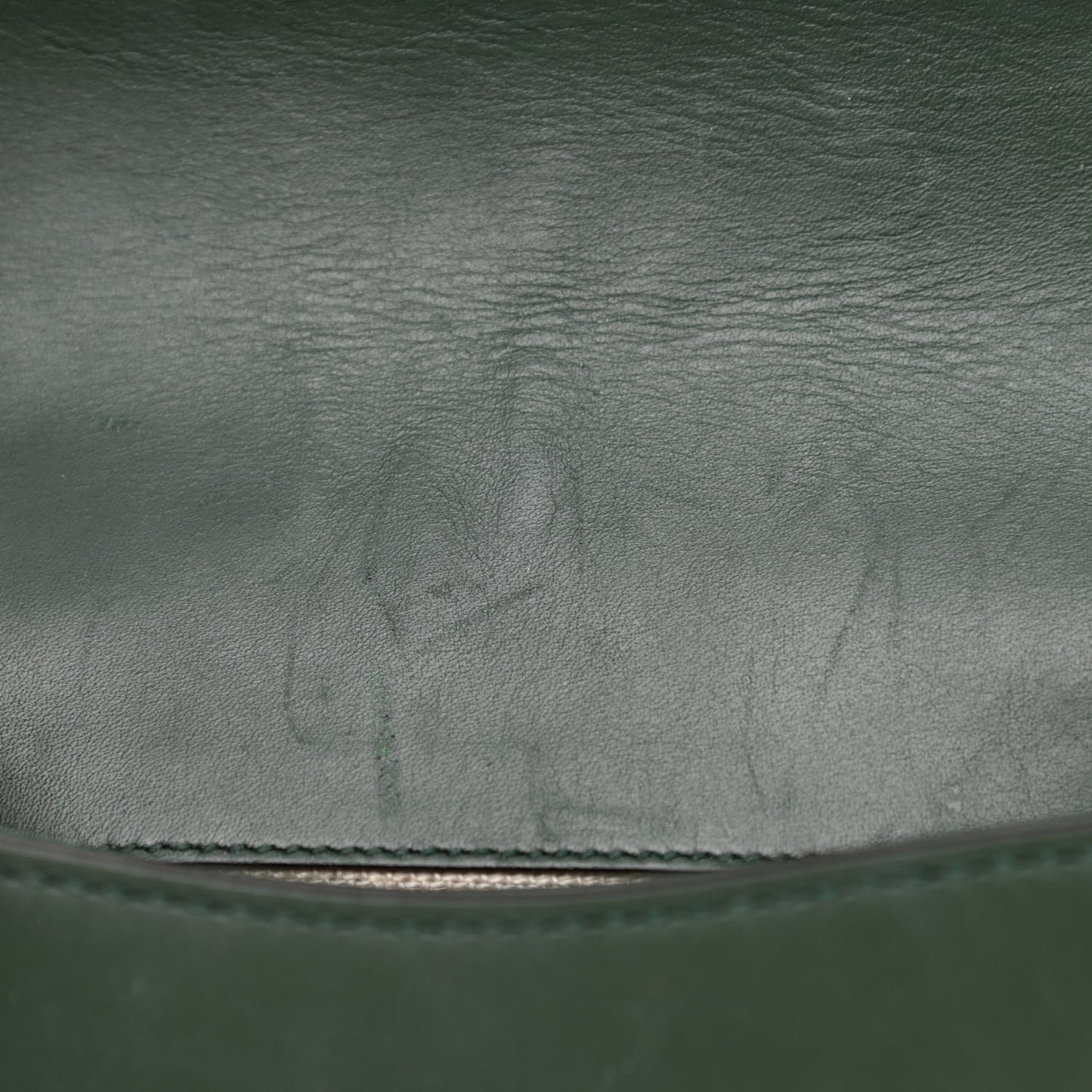 Calfskin Small Lady Web Shoulder Bag Green