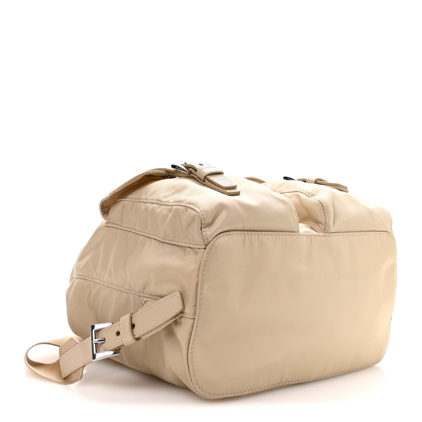Re-Nylon Saffiano Small Backpack Desert Beige