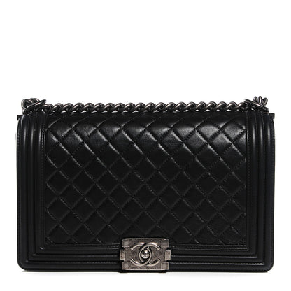 Chanel Calfskin Quilted New Medium Boy Flap Black 1 of 25