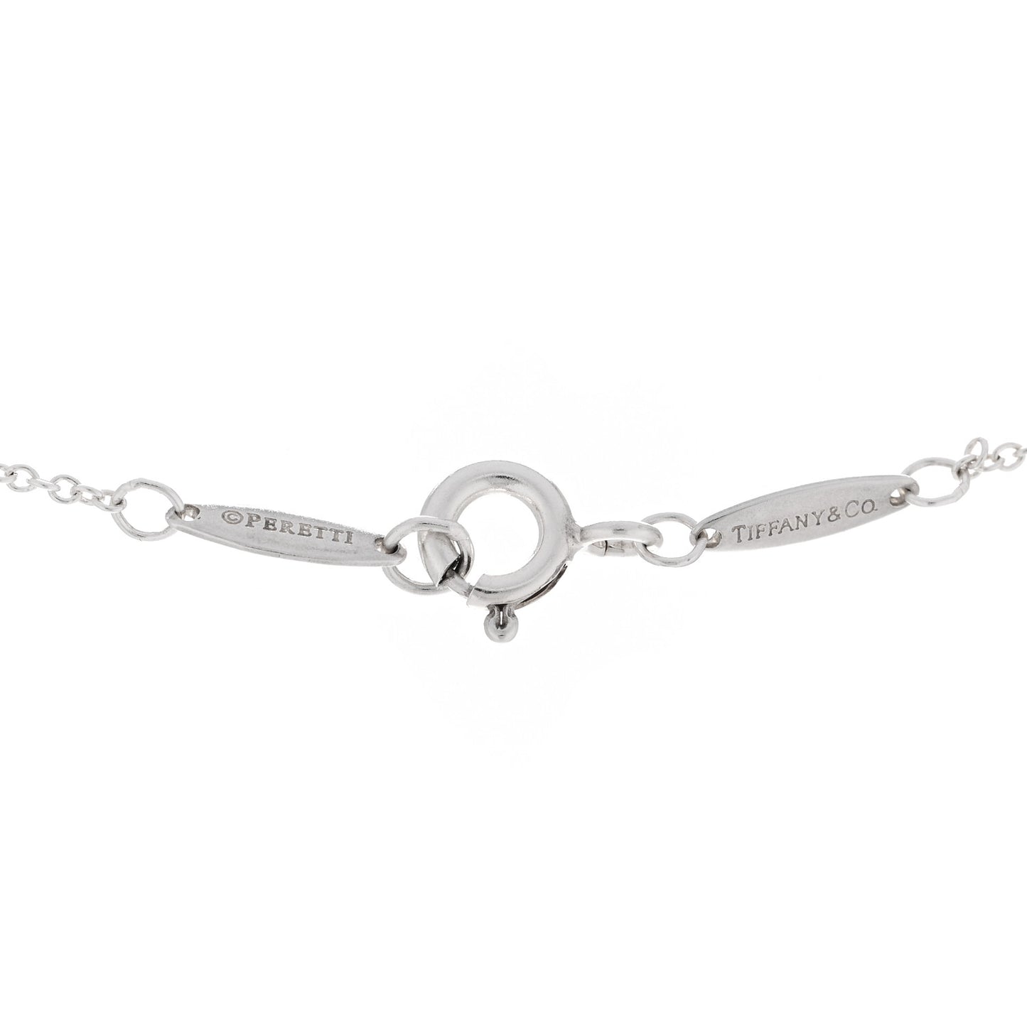 Sterling Silver 12mm Elsa Peretti Cross Pendant Necklace