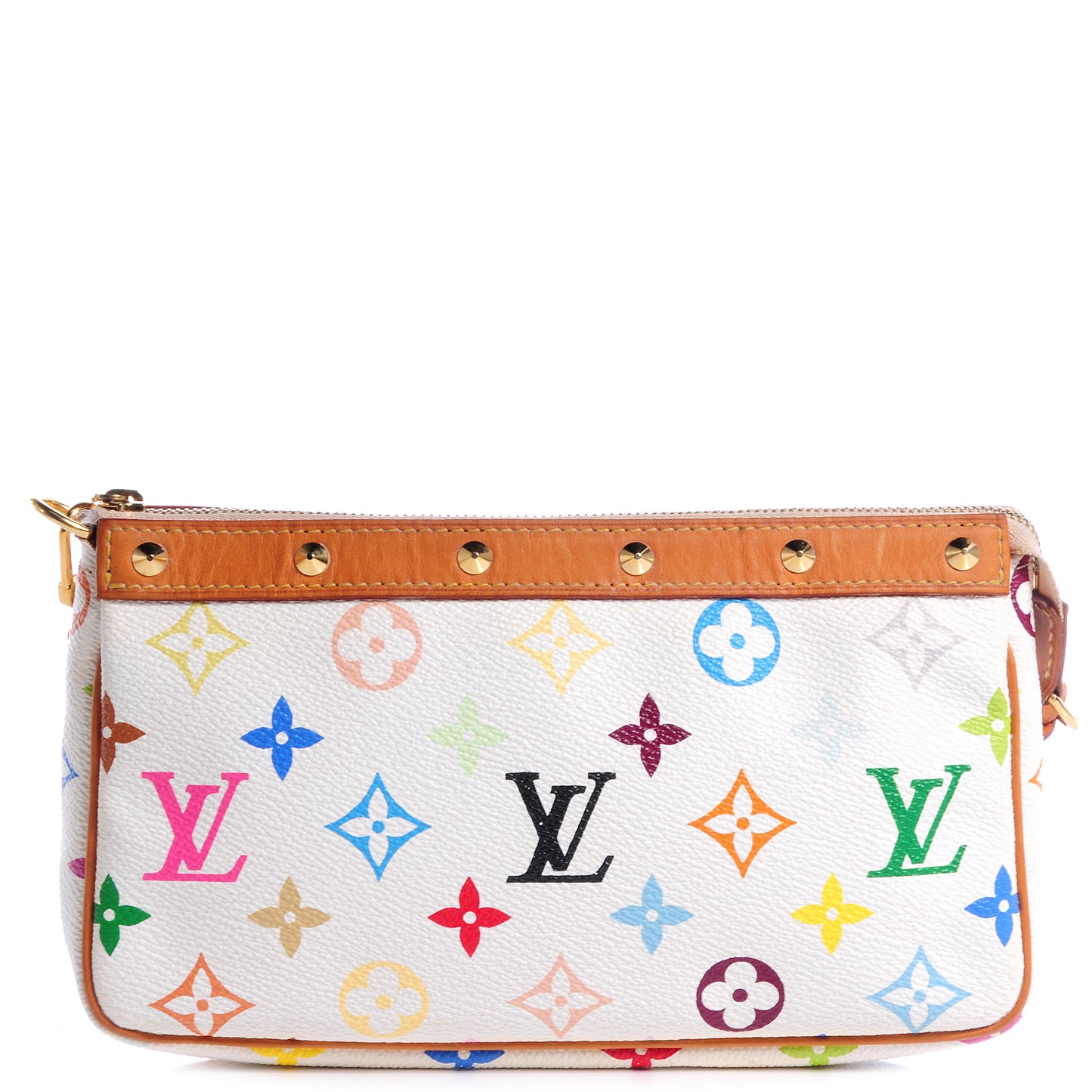 Monogram Multicolor Pochette Accessories White