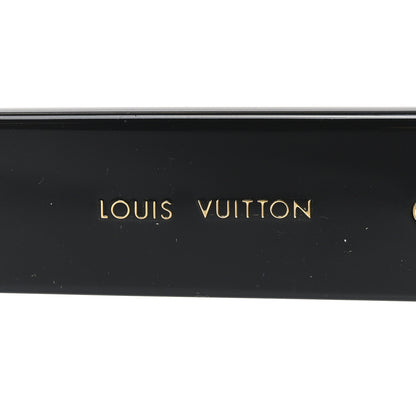 Louis Vuitton Acetate LV Circle Large Cat Eye Sunglasses Z2642U Black 5 of 6