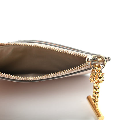 Chloe Grained Calfskin Drew Card Holder Cement Pink 5 of 7