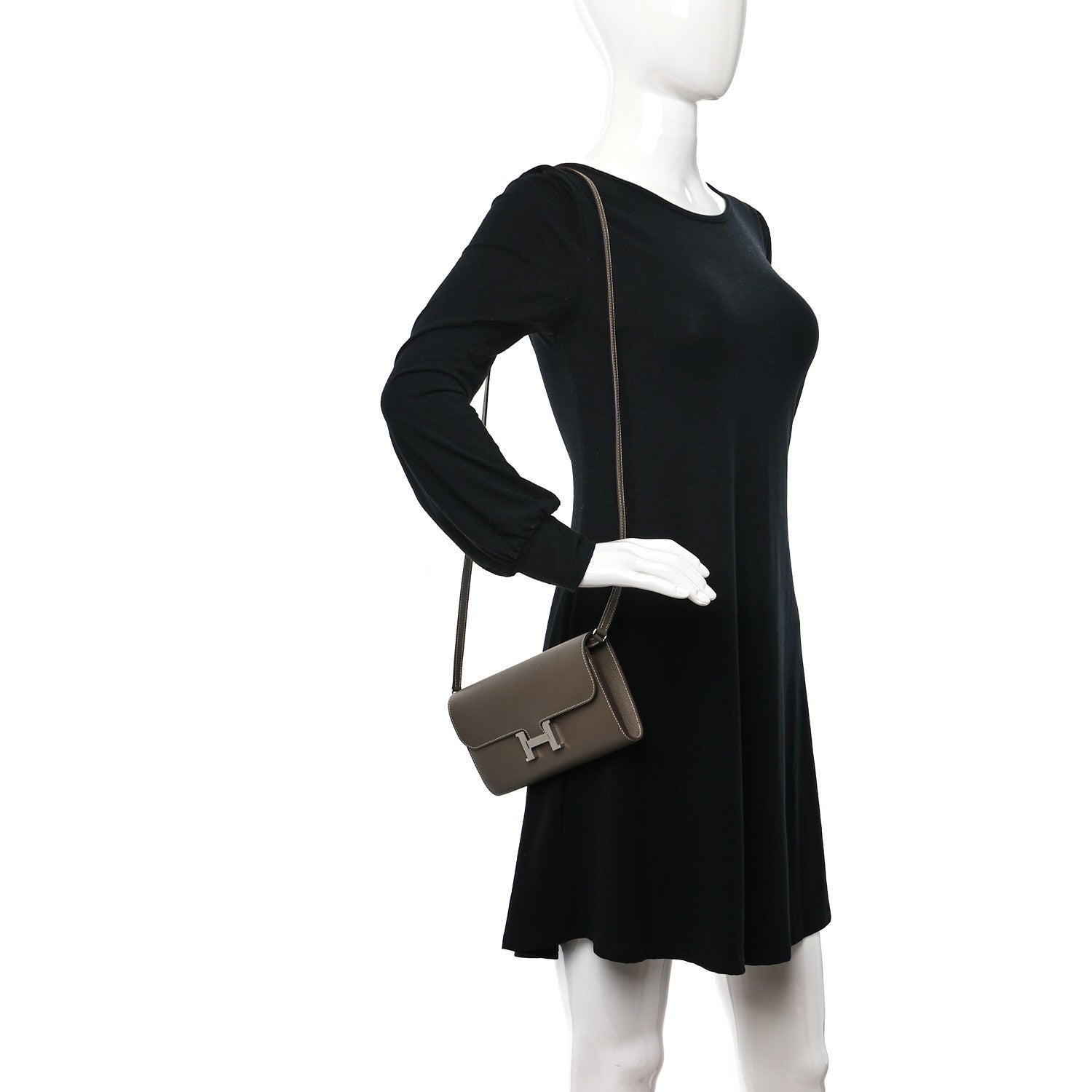 Hermes Epsom Constance Long To Go Wallet Etoupe 2 of 9