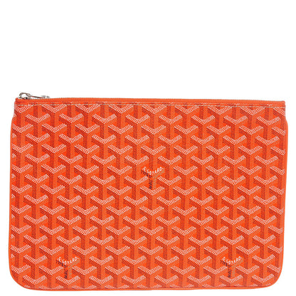Goyard Goyardine Senat Pochette MM Orange 1 of 9
