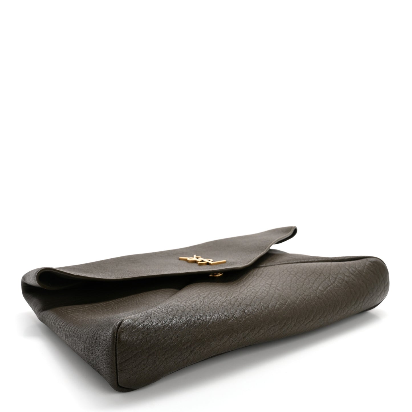 Lambskin Large Cassandre Envelope Pouch Light Musk