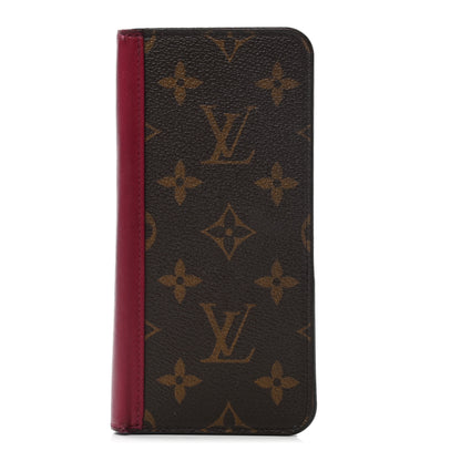 Louis Vuitton Monogram iPhone X Folio Case Fuchsia 1 of 6