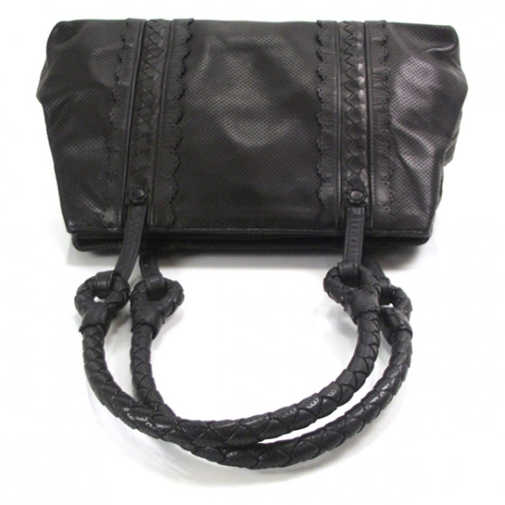 Perforated Shoulder Bag Nero