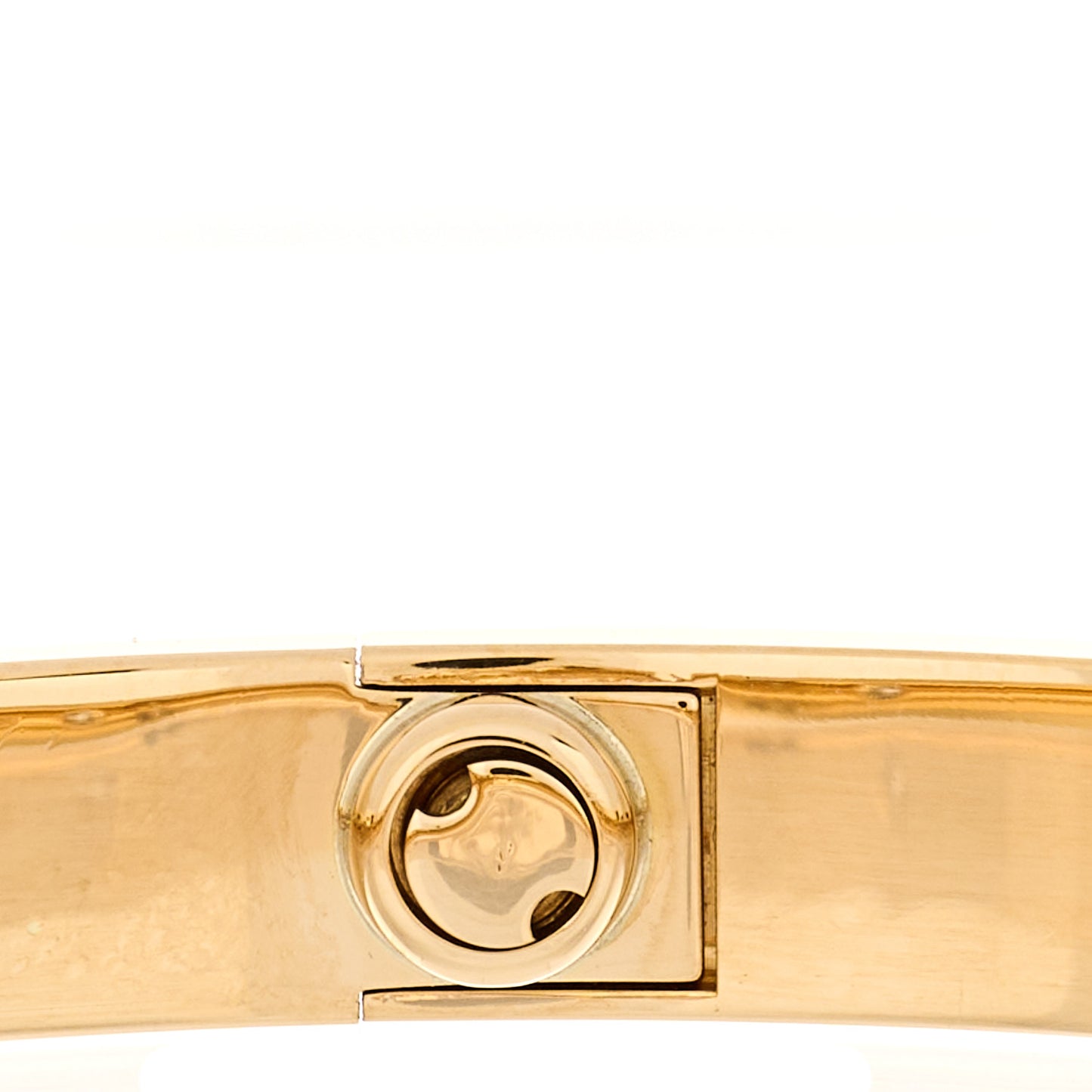 18K Yellow Gold 4 Diamond LOVE Bracelet 17