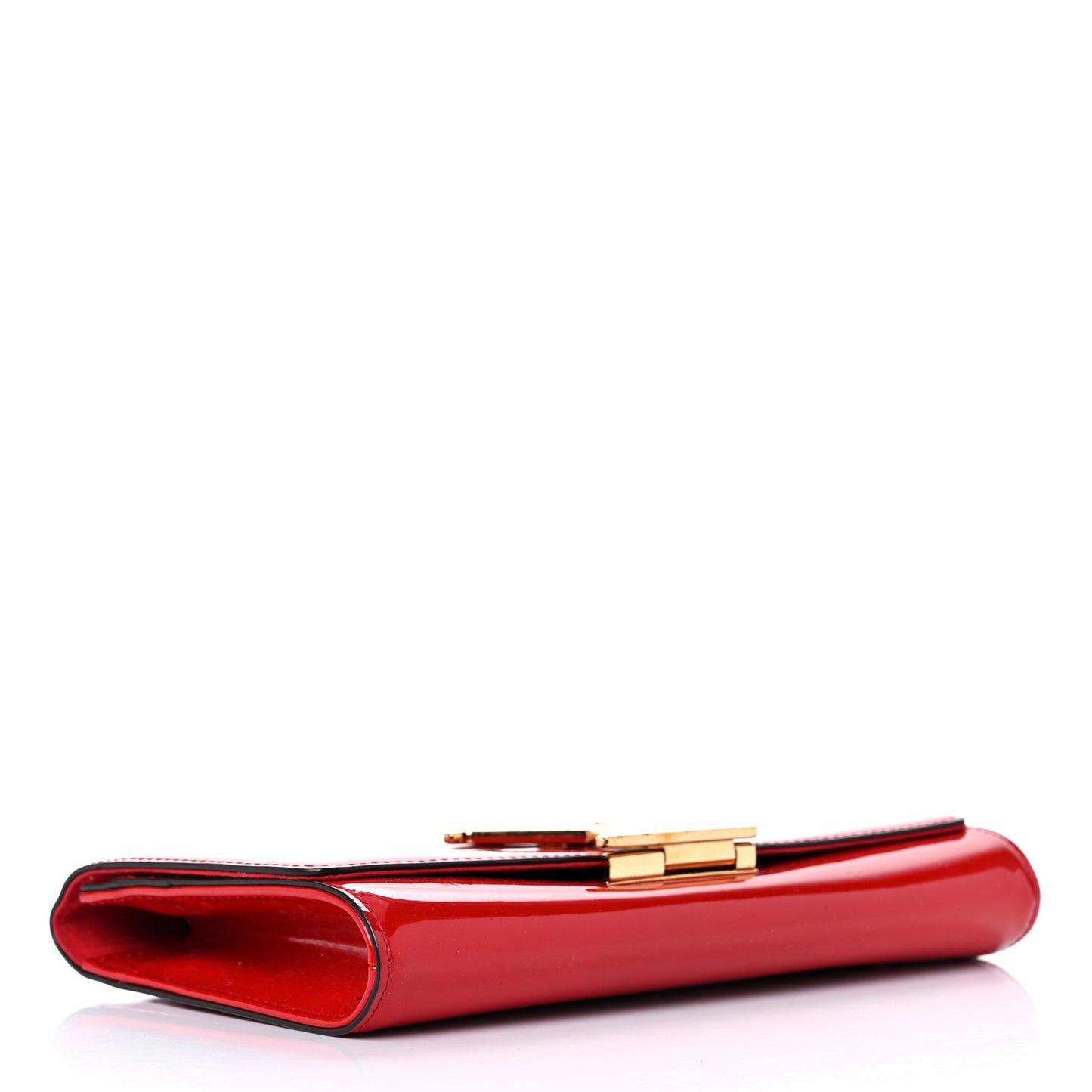 Patent Louise Clutch Cherry